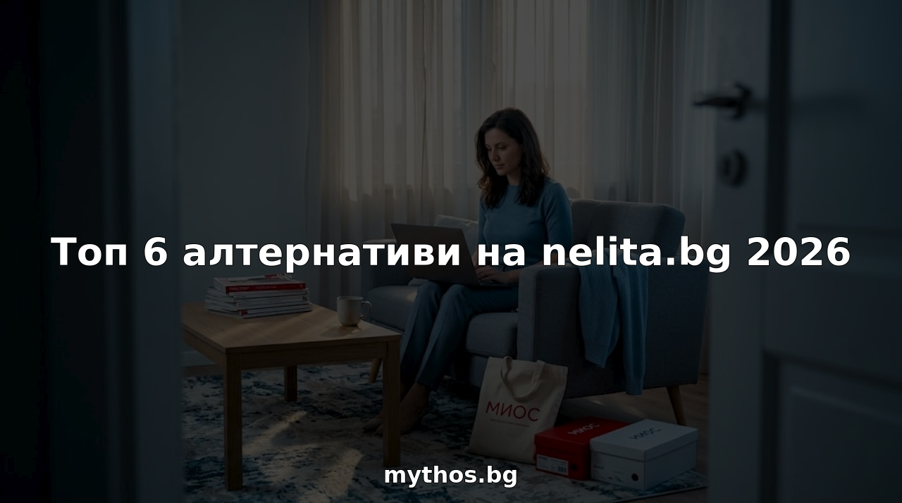 Жена удобно разглежда дрехи в онлайн магазин, докато си е вкъщи.
