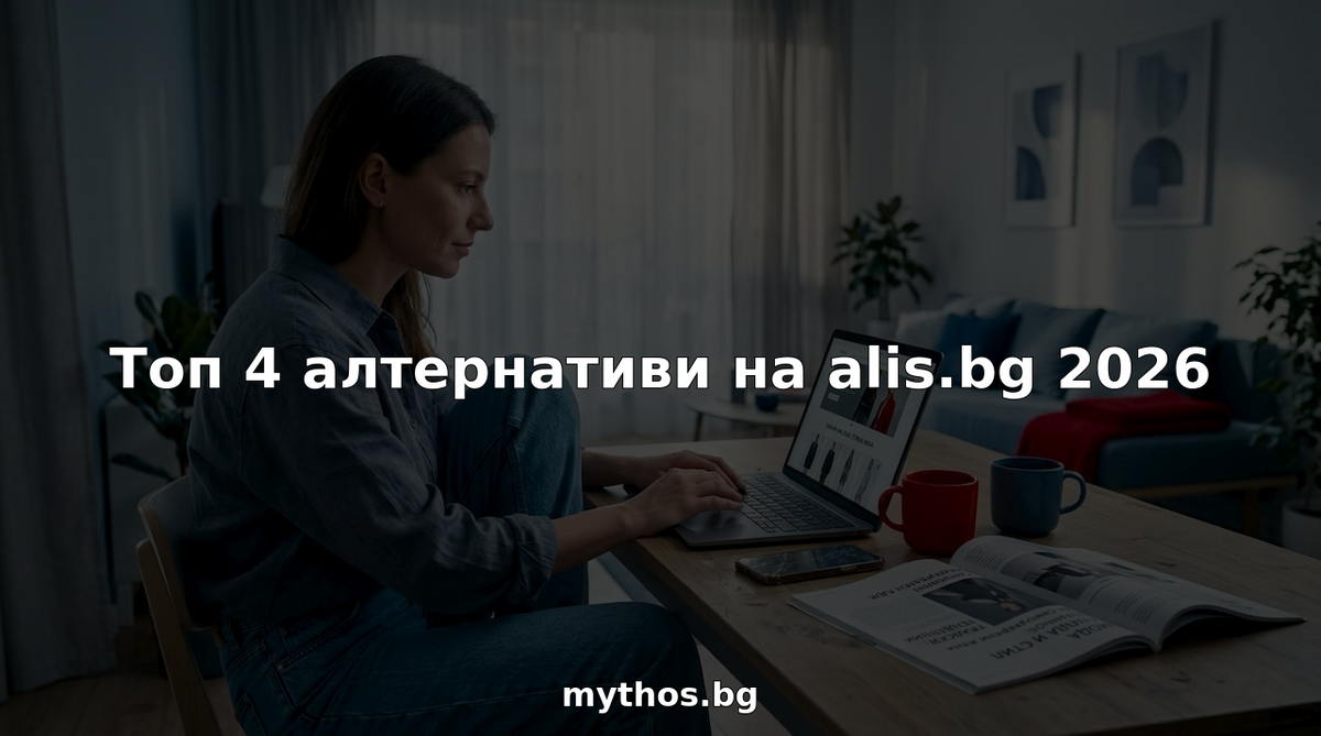 Жена си почива у дома и разглежда онлайн магазини за дрехи.
