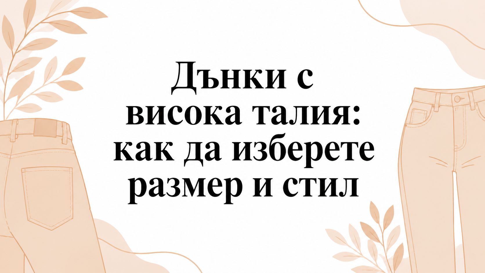 Дънки с висока талия: как да изберете размер и стил