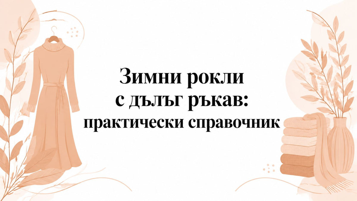 Зимни рокли с дълъг ръкав: практически справочник