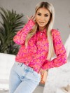 Дамска риза с ефектен десен - 4626С