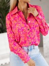 Дамска риза с ефектен десен - 4626С